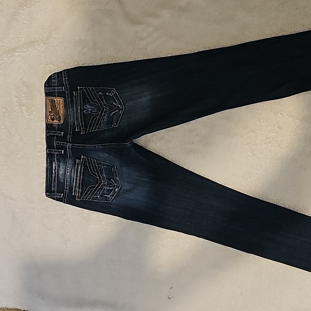 Vigoss‎ Dark Wash Distressed Jeans - Picture 6 of 6
